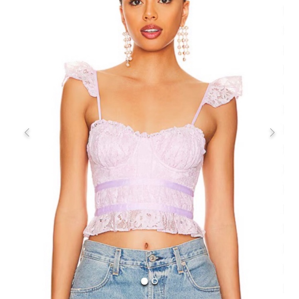 Tularosa Cantini Bustier in Lavendar